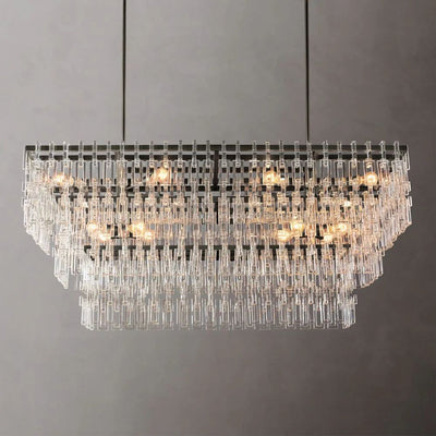 Noble Rectangle Crystal Chandelier