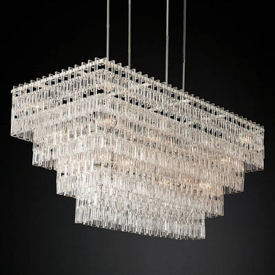 Noble Rectangle Crystal Chandelier