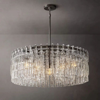 Noble Round Crystal Chandelier