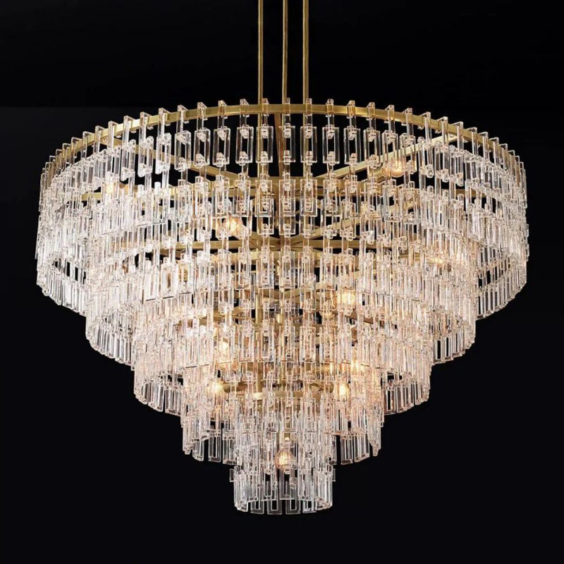 Noble Round Crystal Chandelier