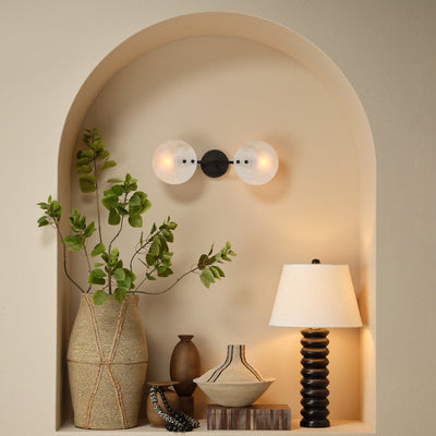 Alabaster Oracle  UP Down Wall Sconce