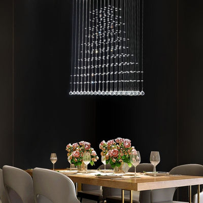 Pyramid Crystal Raindrop Chandelier