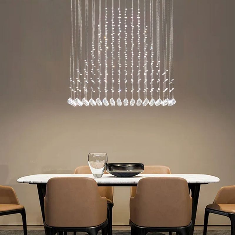 Pyramid Crystal Raindrop Chandelier