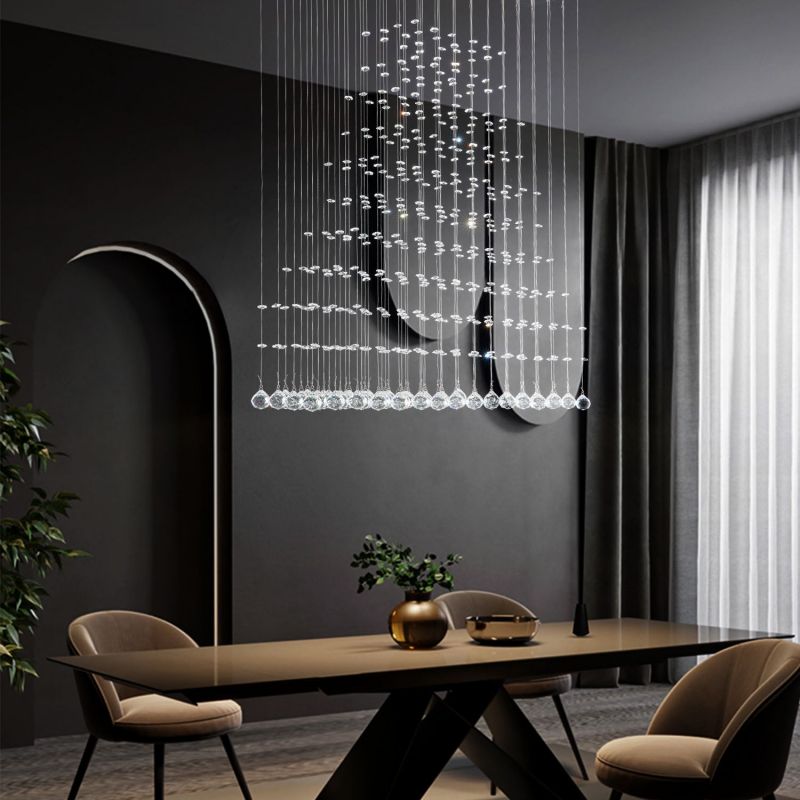 Pyramid Crystal Raindrop Chandelier