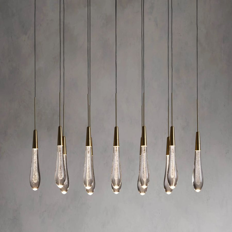 Raindrop Linear Chandelier