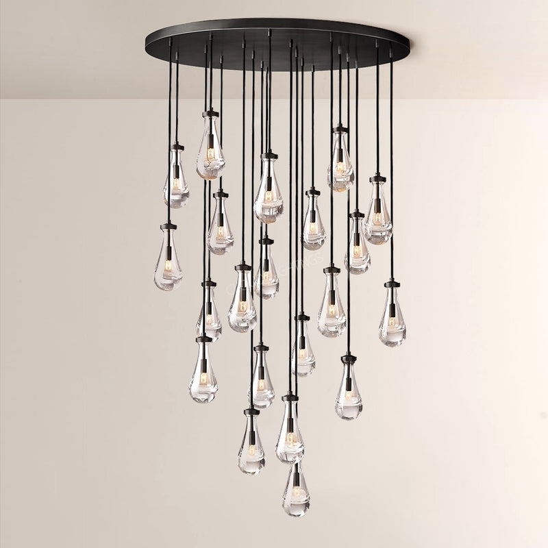 Raindrop Round Chandelier