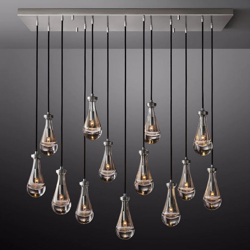 Raindrop Rectangle Chandelier