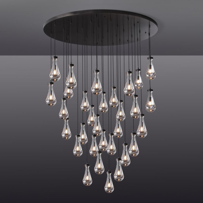 Raindrop Round Chandelier