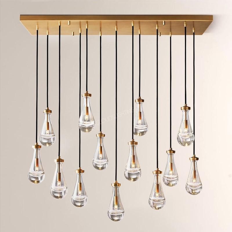 Raindrop Rectangle Chandelier