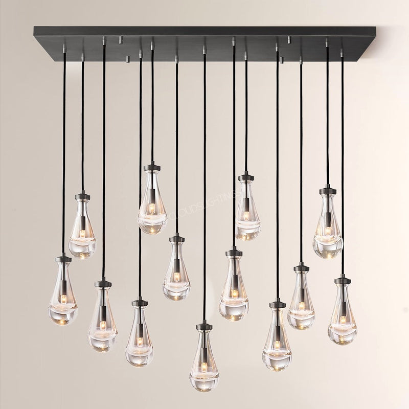 Raindrop Rectangle Chandelier