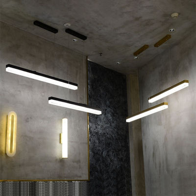 Alabaster Rectus  Linear Tube Pendant Light