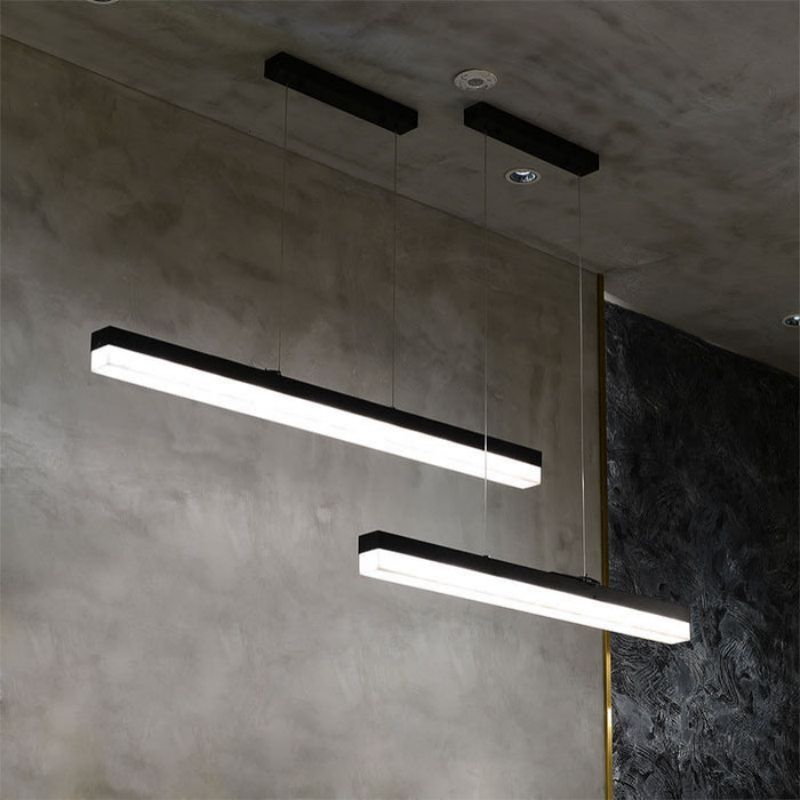 Alabaster Rectus  Linear Tube Pendant Light