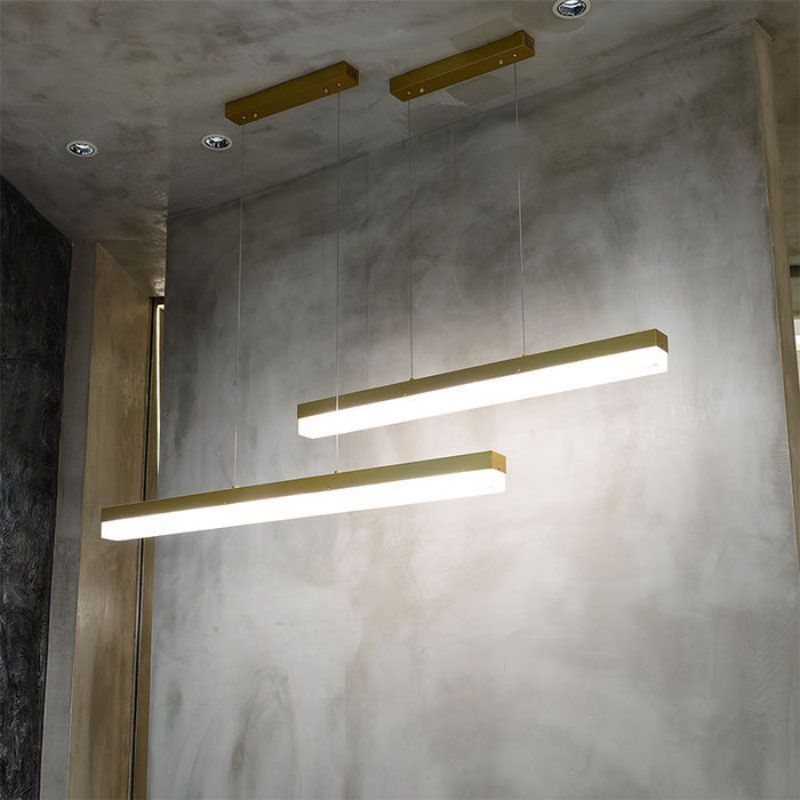 Alabaster Rectus  Linear Tube Pendant Light