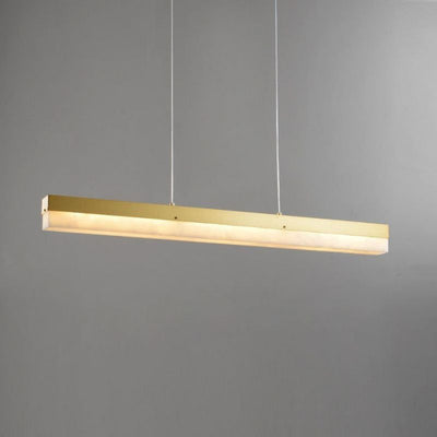 Alabaster Rectus  Linear Tube Pendant Light