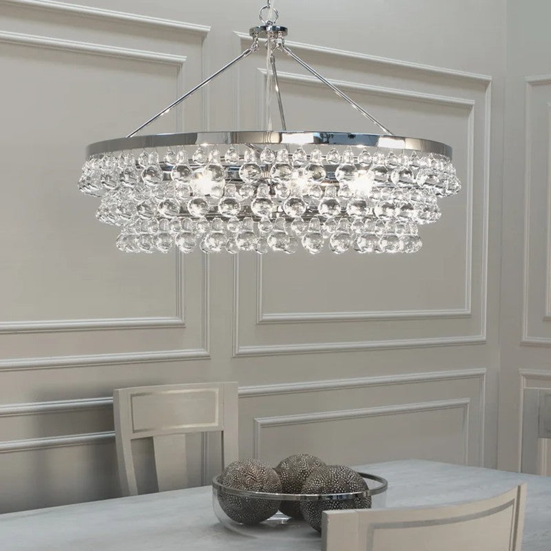 Robert Glass Round  Chandelier