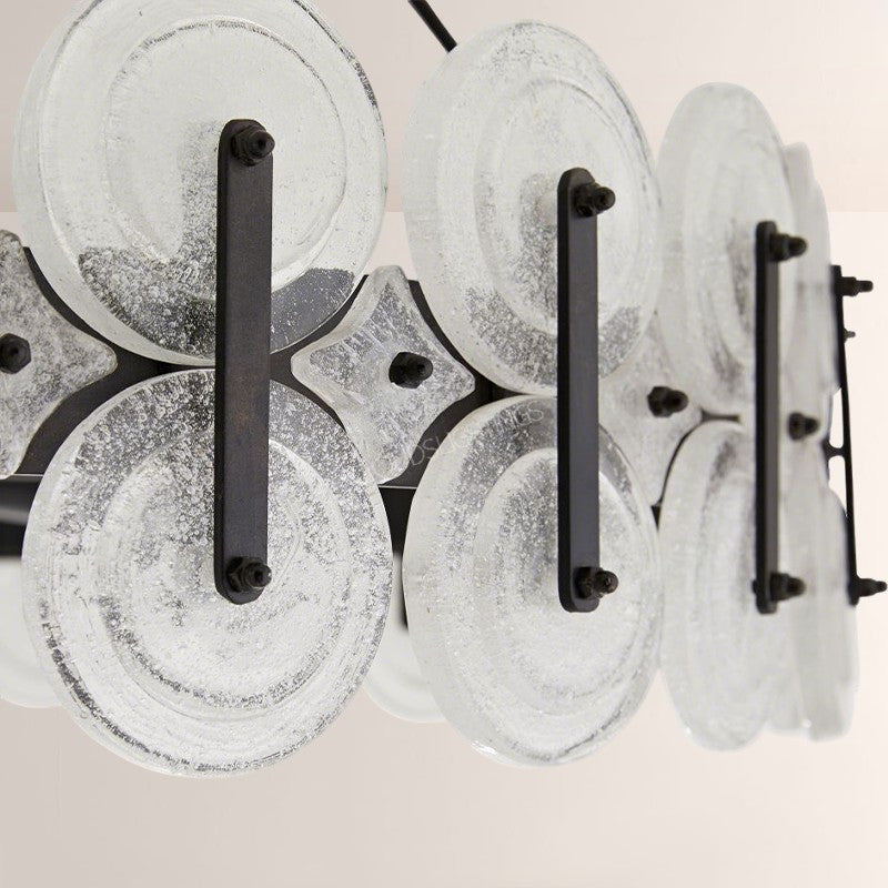Rondel Glass Chandelier 31“D
