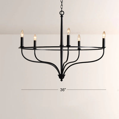 Rosalyn Rattan-Accent Chandelier