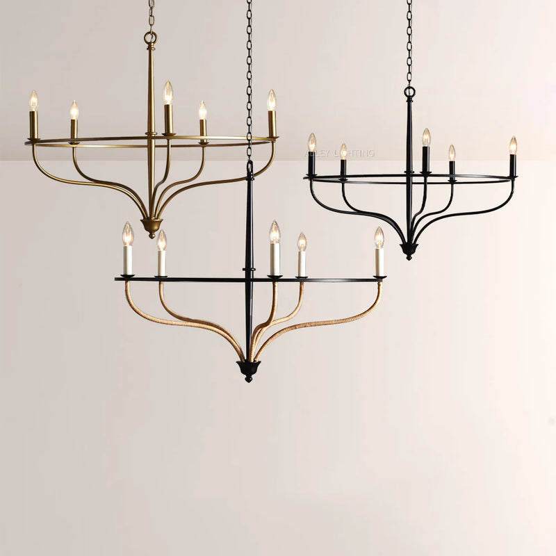 Rosalyn Rattan-Accent Chandelier