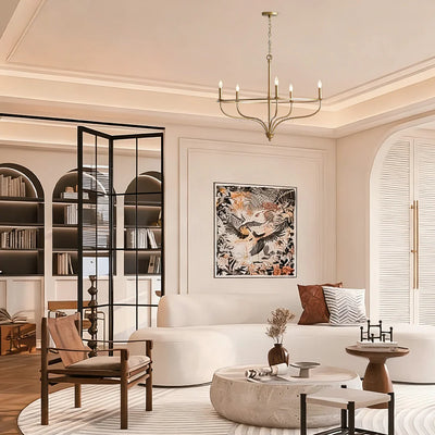 Rosalyn Rattan-Accent Chandelier