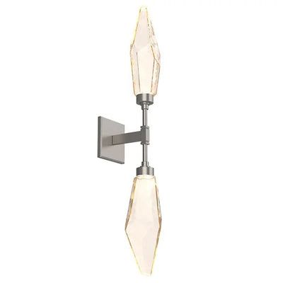 Rosy Crystal Double Wall Sconce