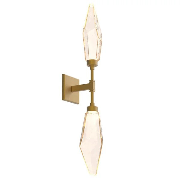 Rosy Crystal Double Wall Sconce