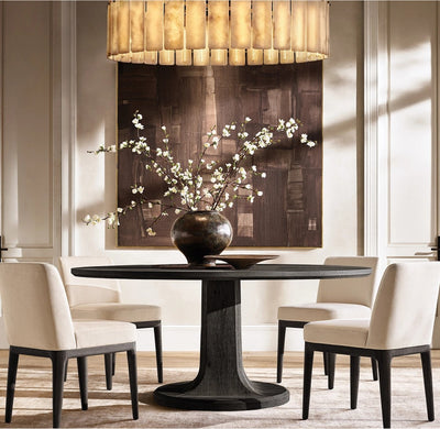 Camelot Alabaster Round Chandelier 60"D