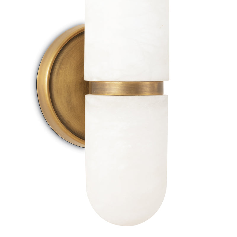 Alabaster  Salon Short Wall Sconce