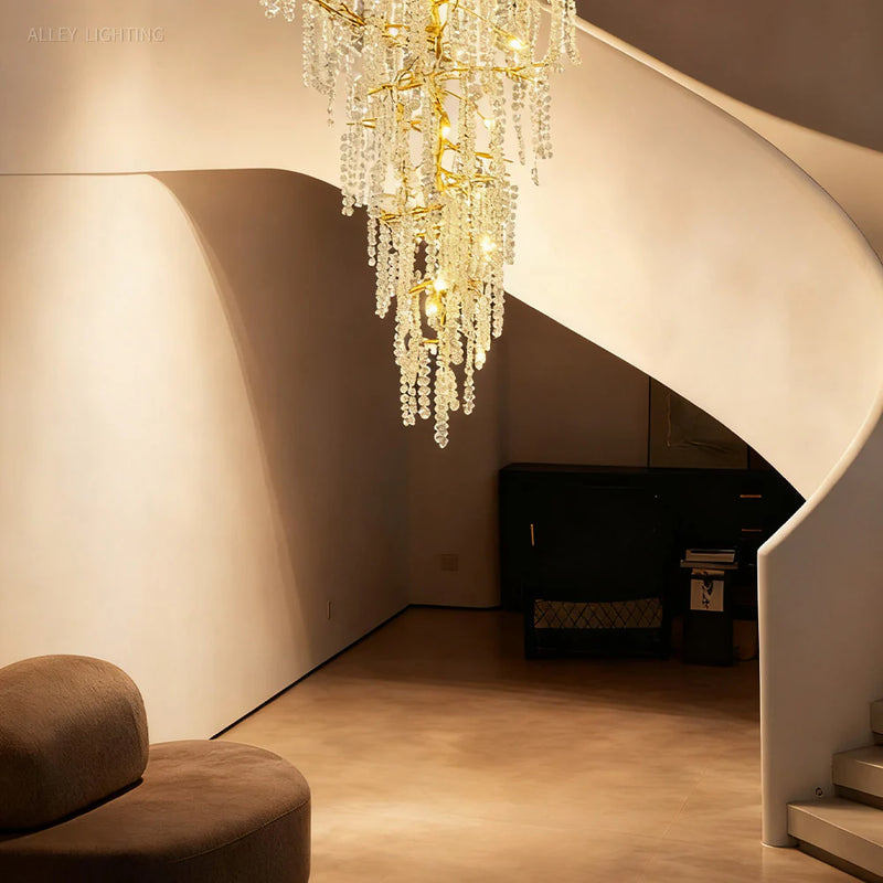 Shiro Noda Crystal Tree Branch Chandelier 95