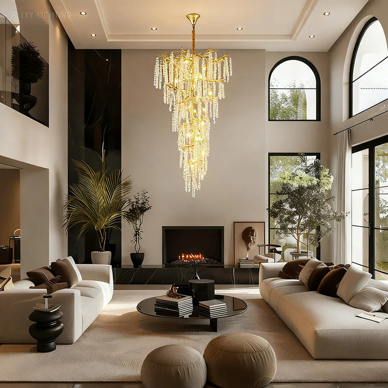 Shiro Noda Crystal Tree Branch Chandelier 95