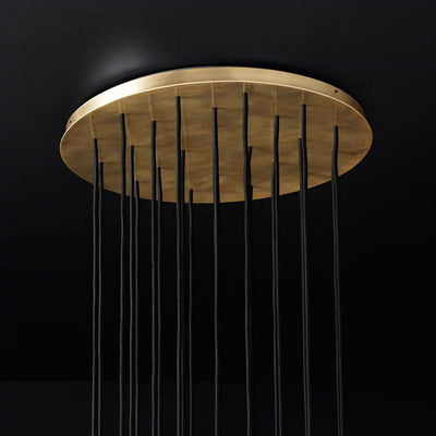 Kristina Series Glass Chandelier 24"Cluster