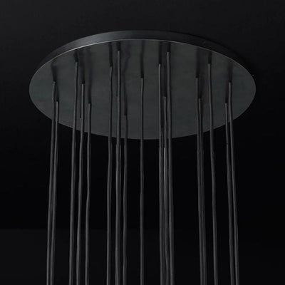 Kristina Series Glass Chandelier 24"Cluster