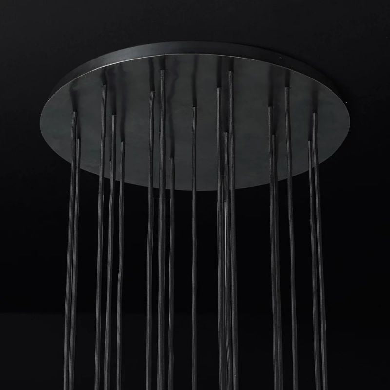 Kristina Series Glass Chandelier 24"Cluster
