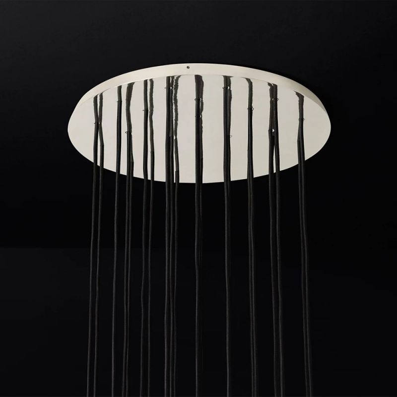 Kristina Series Glass Chandelier 24"Cluster