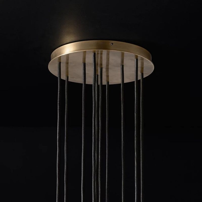 Kristina Series Glass Chandelier 14" Cluster