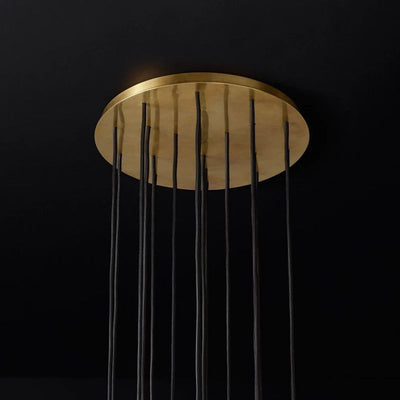 Kristina Series Glass Chandelier 19" Cluster