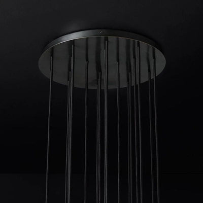 Kristina Series Glass Chandelier 19" Cluster