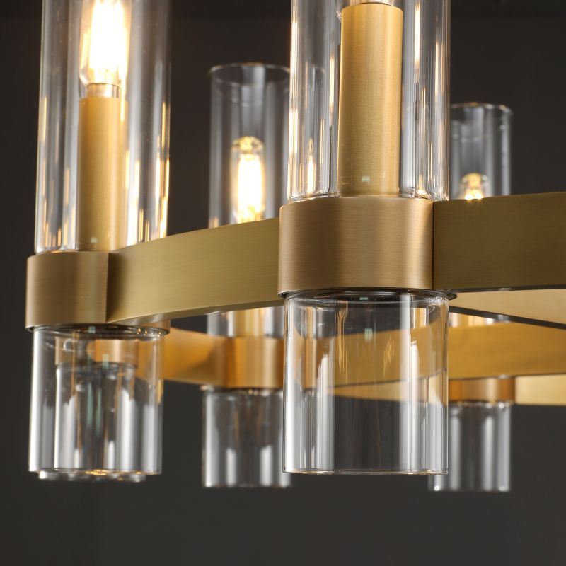 Simplicity Series Blown Glass Chandelier