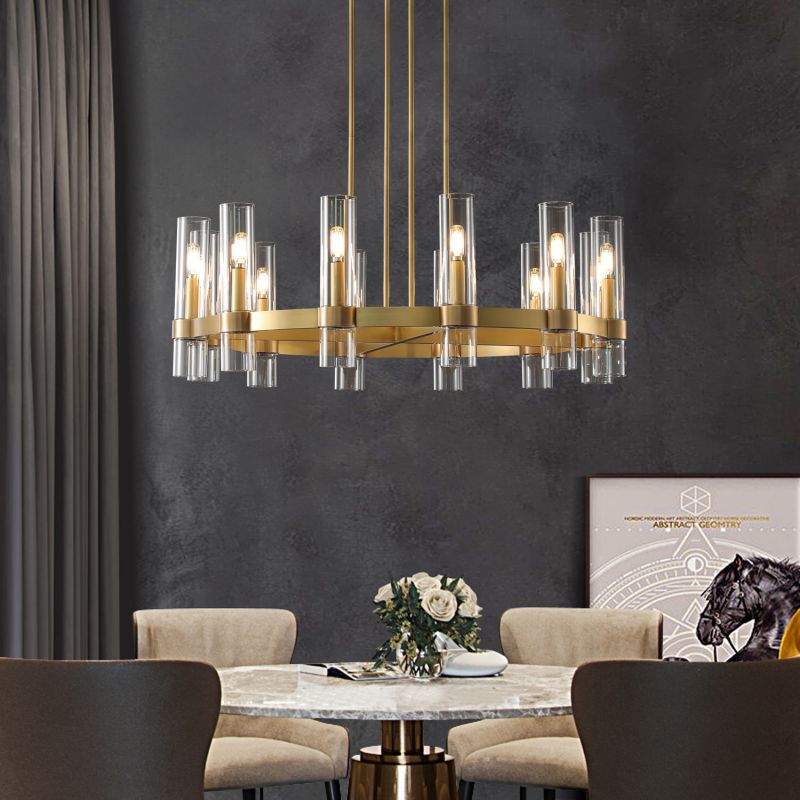 Simplicity Series Blown Glass Chandelier