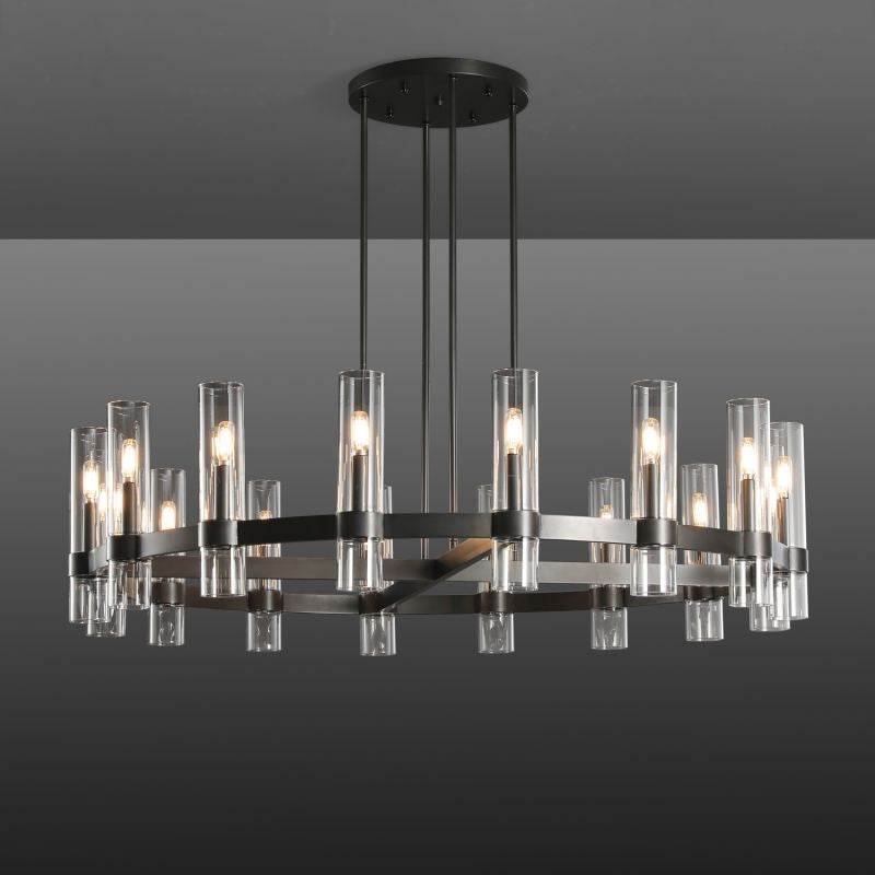 Simplicity Series Blown Glass Chandelier