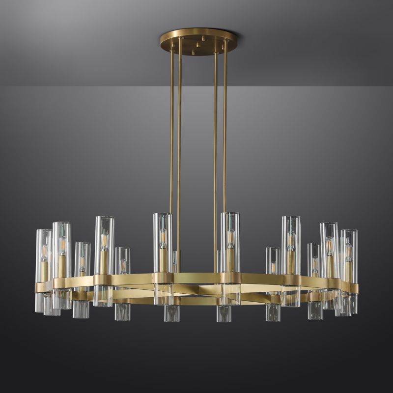 Simplicity Series Blown Glass Chandelier