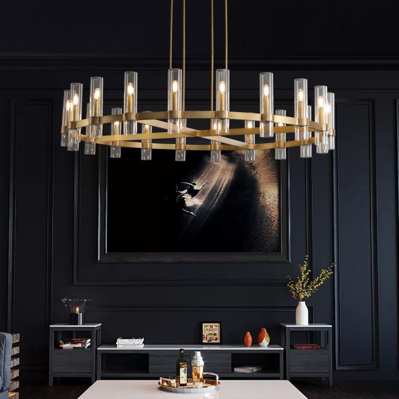 Simplicity Series Blown Glass Chandelier