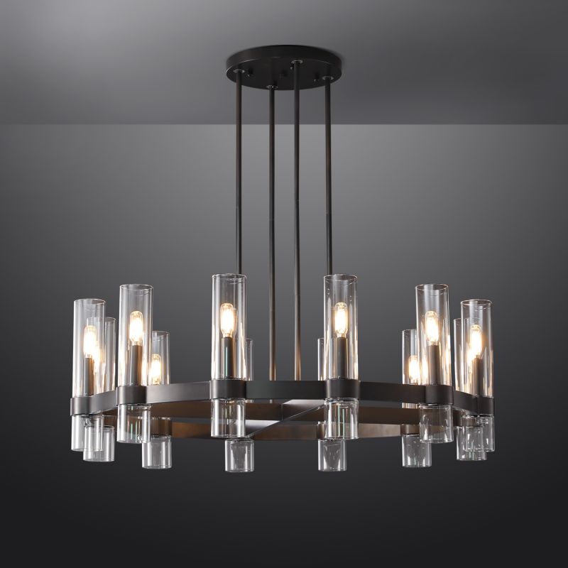 Simplicity Series Blown Glass Chandelier