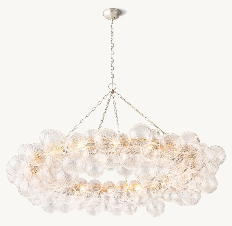 Talian Glass  Ring Chandelier 63"