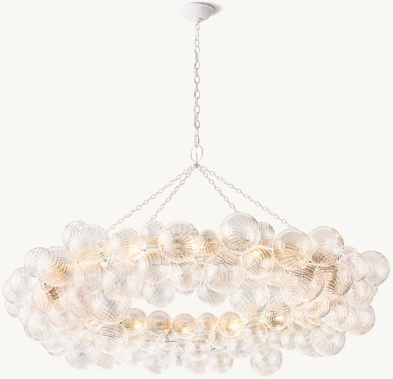 Talian Glass  Ring Chandelier 63"