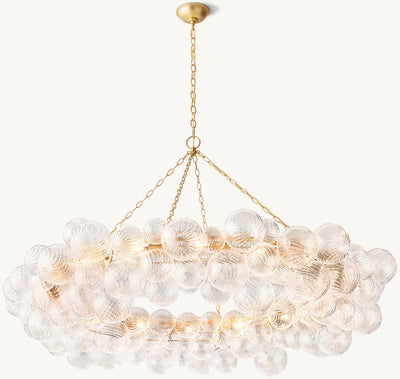 Talian Glass  Ring Chandelier 63"