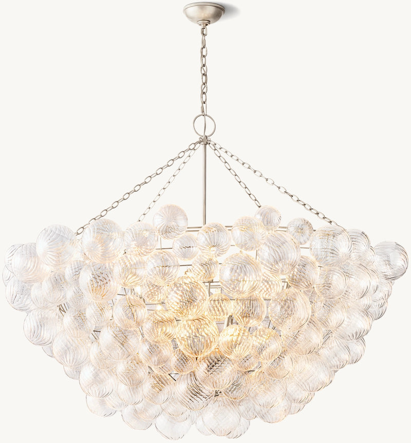 Talian Glass  Round Chandelier 56"