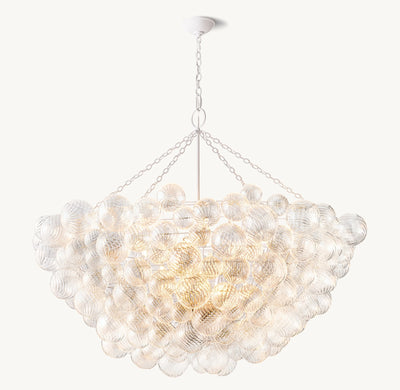 Talian Glass  Round Chandelier 56"