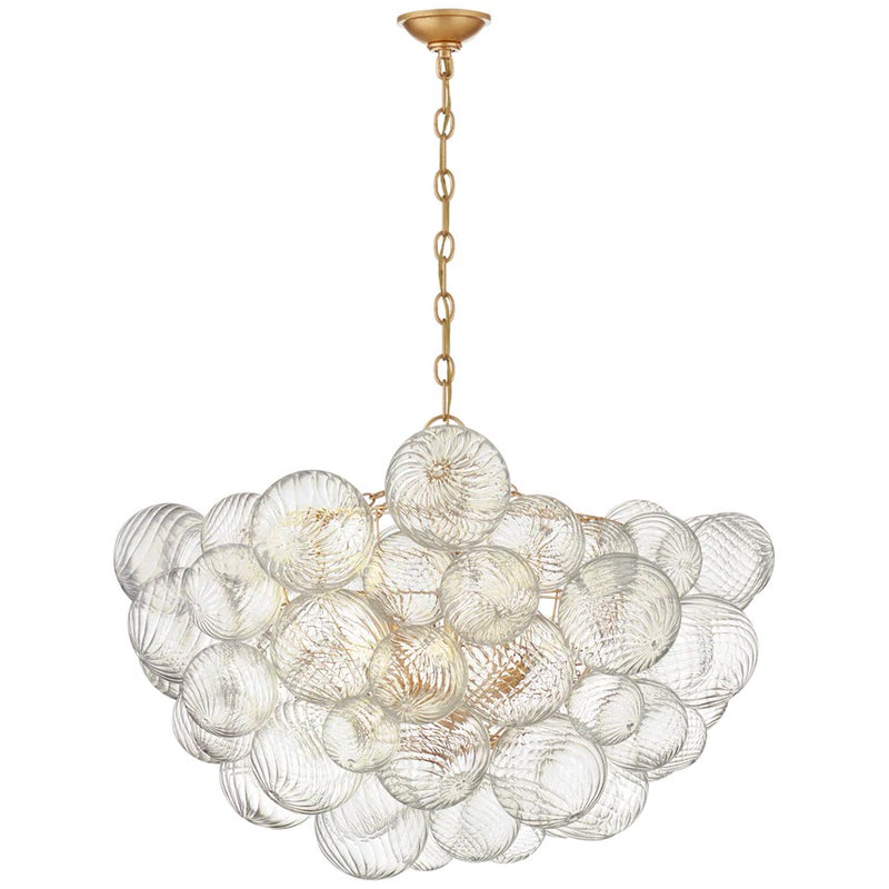 Talian Glass  Round Chandelier 33"