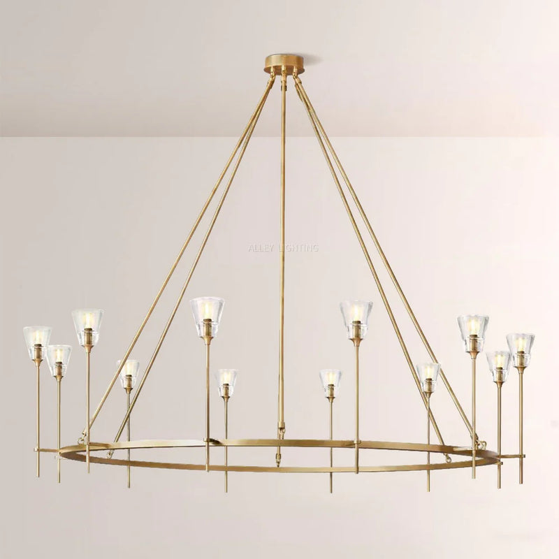 Torche Round Chandelier 70"