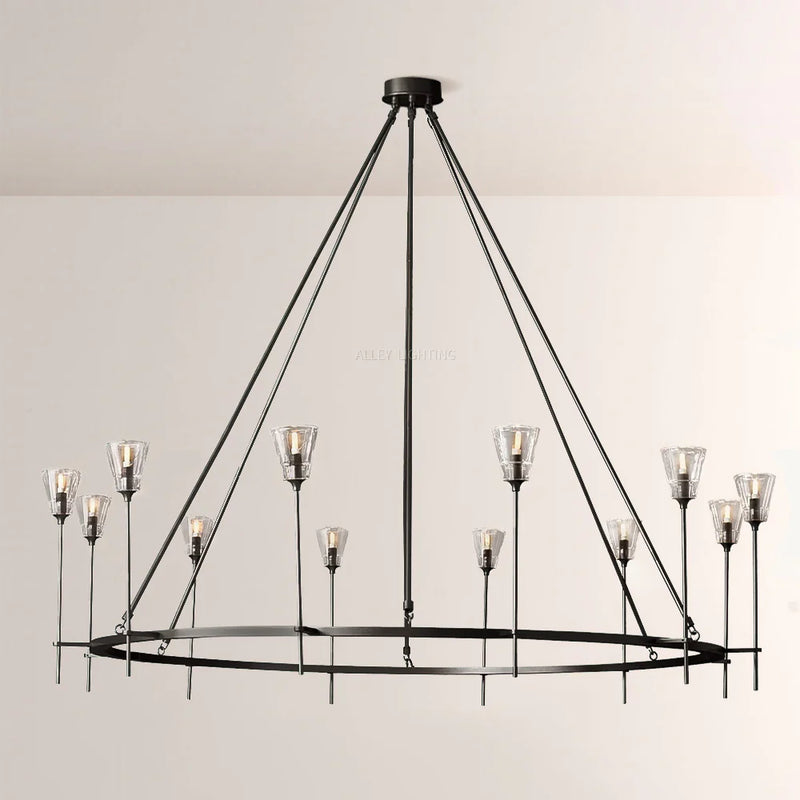Torche Round Chandelier 70"